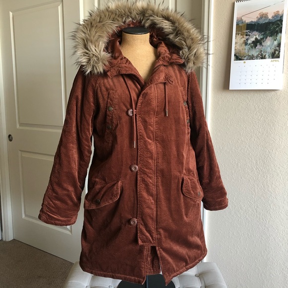 American Eagle Outfitters Jackets & Blazers - American Eagle Corduroy Parka L
